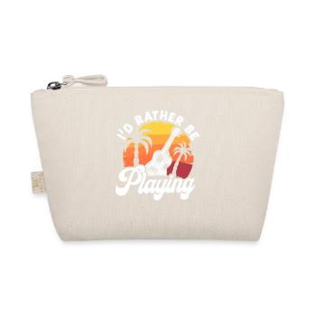 Hawaiian Ukulele Uke I'd Rather Be - Organic Pouch - nature - Front