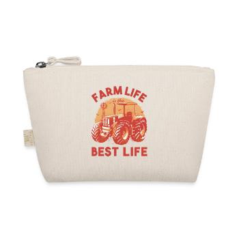 Farm Life is the Best Life Tractor - Organic Pouch - nature - Front