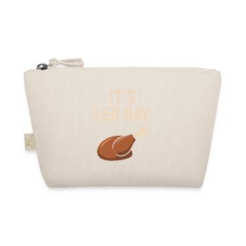 It's Leg Day Gym Cheat Day Bein Training Fitness - Organic Pouch - nature - Front
