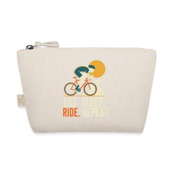 Ride. Eat. Sleep. Repeat. - Organic Pouch - nature - Front