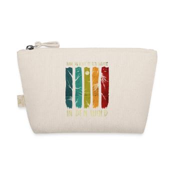 Wald Natur Naturliebhaber Bäume Wandern Geschenk - Bio-Täschchen - Natur - Vorne