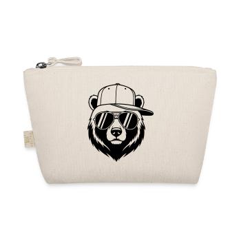 Urban Bear – Ours cool avec casquette et lunettes de soleil - Trousse biologique - nature - Devant