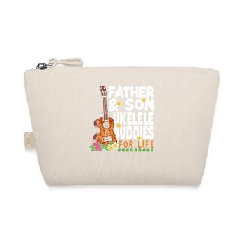 Hawaiian Ukulele Uke Dad Son - Bio-Täschchen - Natur - Vorne