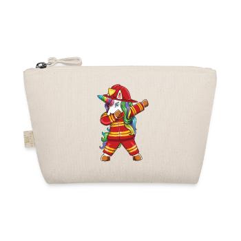 Dabbing Unicorn Firefighter Dad First Responder Gi - Organic Pouch - nature - Front