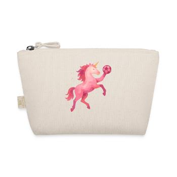 Aquarelle licorne Handball, Cheval rose, Fille - Trousse biologique - nature - Devant