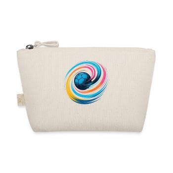 Handball Neon Ball, colorful whirl throw, dynamic - Organic Pouch - nature - Front