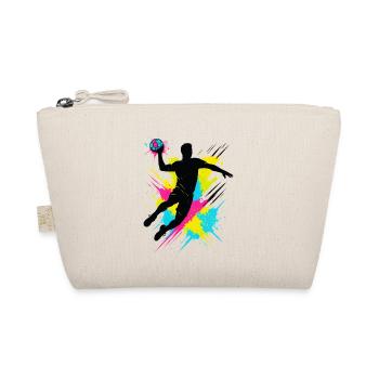 Splash de joueur de handball, tir en suspension coloré, action - Trousse biologique - nature - Devant