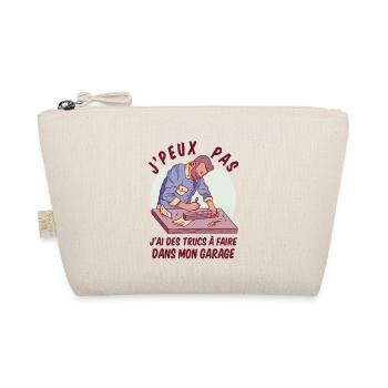I Can't I Garage Humor DIY - Organic Pouch - nature - Front
