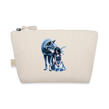 Blue Wolf and Night Fairy - Organic Pouch - nature - Front