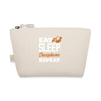 Eat Sleep Jazz Saxophone Repetition Band Member - Organic Pouch - nature - Front