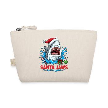 Shark Christmas - Organic Pouch - nature - Front