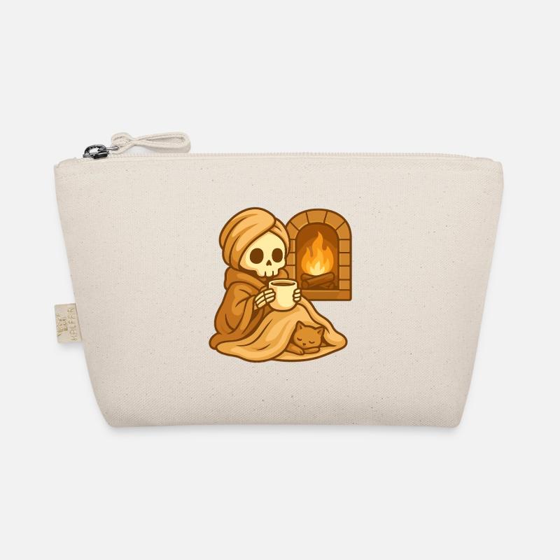 Cozy Fireplace Skeleton – Warm & Relaxed Organic Pouch
