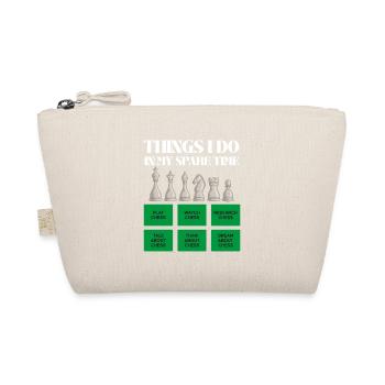 Chess time in leisure time - Organic Pouch - nature - Front