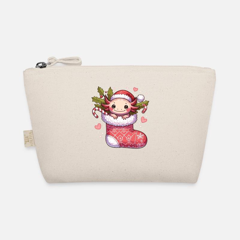 Mignon Axolotl de Noël avec le Père Noël pour Trousse biologique