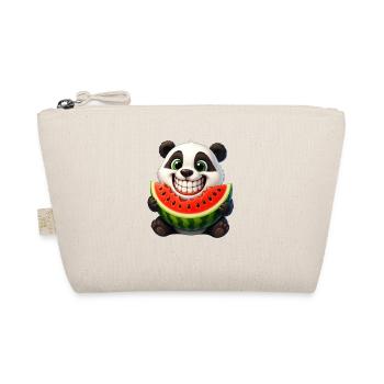 Cute Panda Melon Summer Cartoon Fruit Joy - Organic Pouch - nature - Front