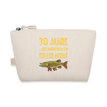 30 Jahre Toller Hecht Angeln Angler Geschenk - Bio-Täschchen - Natur - Vorne