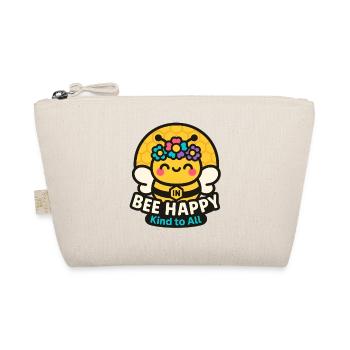 Bee Happy, Sweet Bee, Kindness Vibes - Organic Pouch - nature - Front
