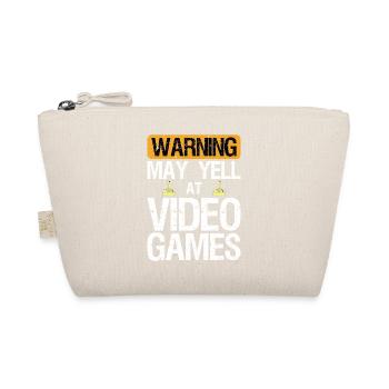 Avertissement : Peut crier à Play Video Games Gamer Gaming - Trousse biologique - nature - Devant