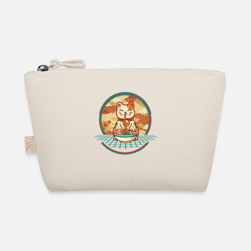 Maneki Neko Ramen Glücksbringer Katze Bio-Täschchen