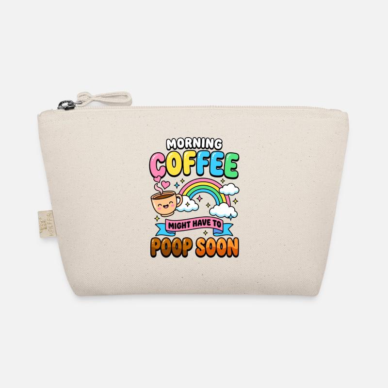Le café du matin devra probablement bientôt aller aux toilettes. Drôle. Trousse biologique