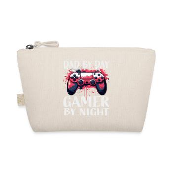 Gamer-Vater Tag Nacht Controller - Bio-Täschchen - Natur - Vorne