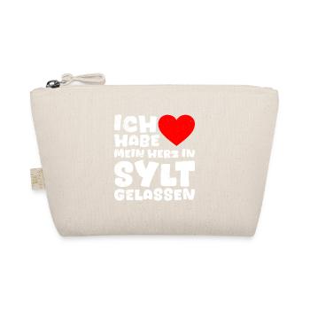 North Sea Holiday LEFT MY HEART IN SYLT - Organic Pouch - nature - Front
