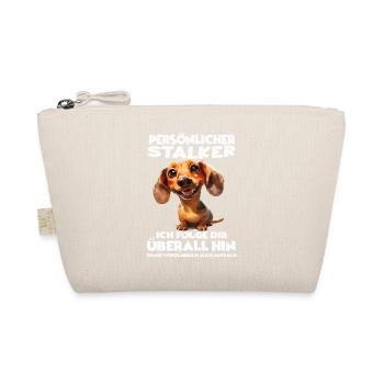 Dackel T Gassi Hundehalter Dackel Teckel Kurzhaar - Bio-Täschchen - Natur - Vorne