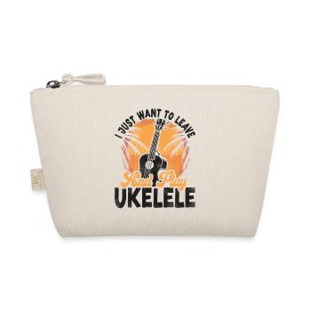 Hawaiian Ukulele Uke I Just Want - Bio-Täschchen - Natur - Vorne