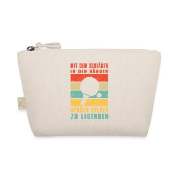 Table Tennis Players Gifts Table Tennis Outfits - Organic Pouch - nature - Front