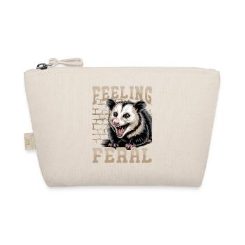 Funny Opossum - Organic Pouch - nature - Front
