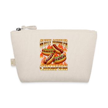 Glizzy Gobbler Champion Funny Hot Dog Lover - Organic Pouch - nature - Front