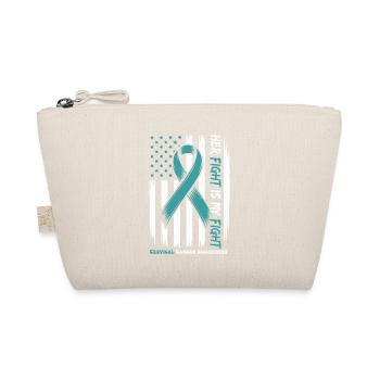 Cervical Cancer Awareness for mom, wife, grandma - Organic Pouch - nature - Front