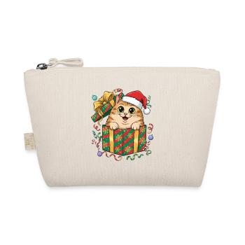 Le chaton dans le cadeau de Noël - Trousse biologique - nature - Devant