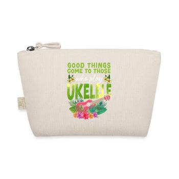 Hawaiian Ukulele Uke Good Things - Organic Pouch - nature - Front