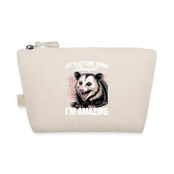 Funny Opossum - Organic Pouch - nature - Front
