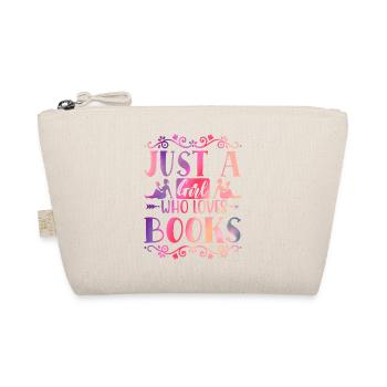 Just a girl who loves books - Organic Pouch - nature - Front