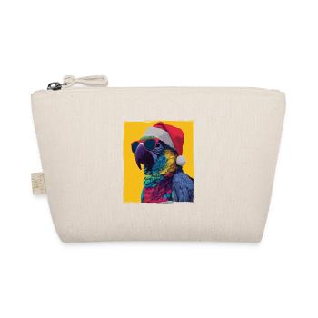 Parrot Christmas Portrait - Organic Pouch - nature - Front