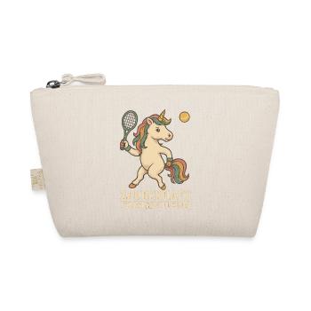 Einhorn Tennis, Mädchenzauber - Bio-Täschchen - Natur - Vorne