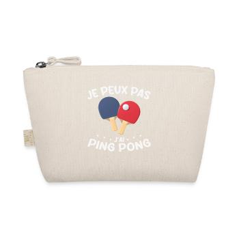 Je Peux Pas J'ai Ping Pong - Trousse biologique - nature - Devant