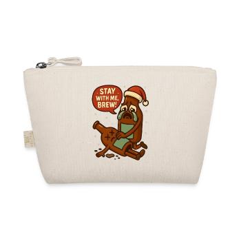 Beer Bottle Men's Funny Christmas - Organic Pouch - nature - Front