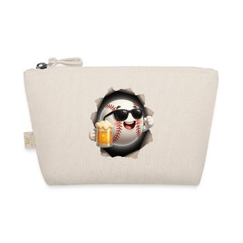 Masque de baseball amusant avec verre à bière - Trousse biologique - nature - Devant