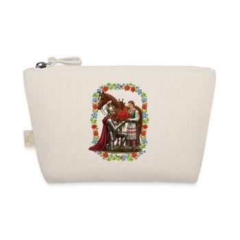 Polish Knight and Folk Maiden Romance - Organic Pouch - nature - Front