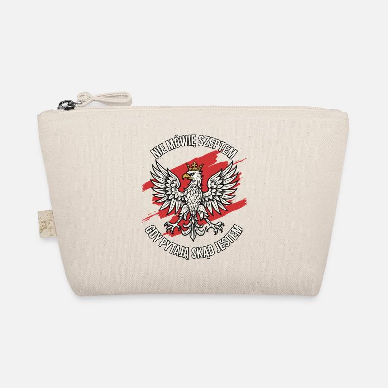 Polish Eagle Pride Statement Design - Organic Pouch - nature