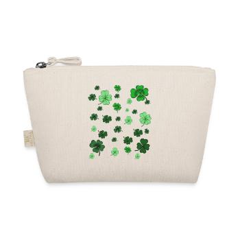 Shamrock Sparkle Pattern - Organic Pouch - nature - Front