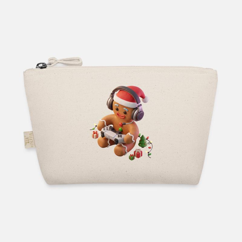 Fun Gingerbread Christmas Game Organic Pouch