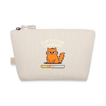 Cattitude Loading Cat in a Bad Mood - Organic Pouch - nature - Front
