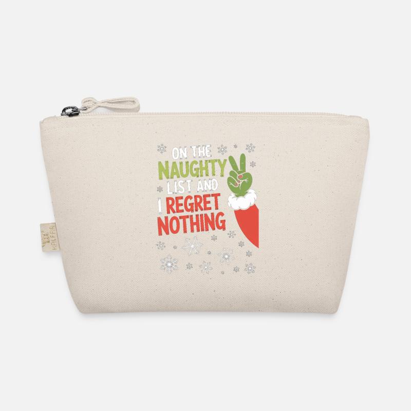 Naughty List I Regret Nothing - Organic Pouch - nature
