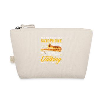 Ask me about my saxophone saxophonist - Organic Pouch - nature - Front