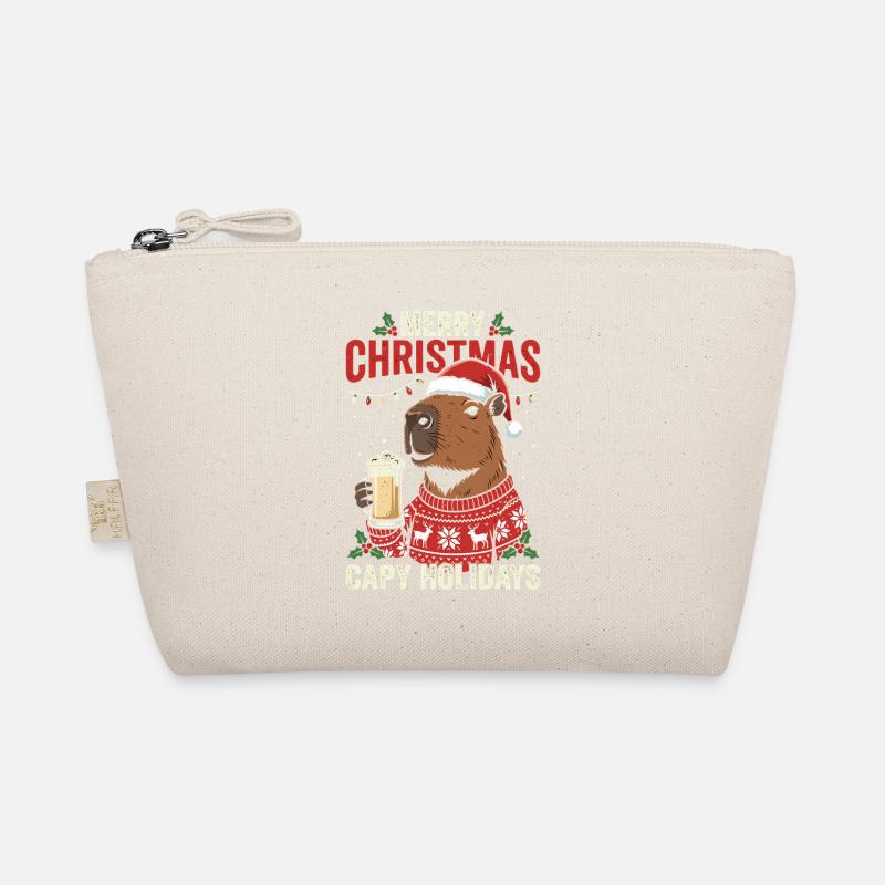 Pull de fête de Noël Capybaras Trousse biologique