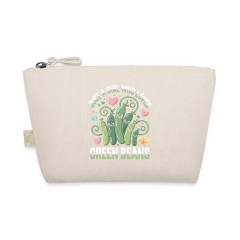 Only one girl loves green beans - Organic Pouch - nature - Front